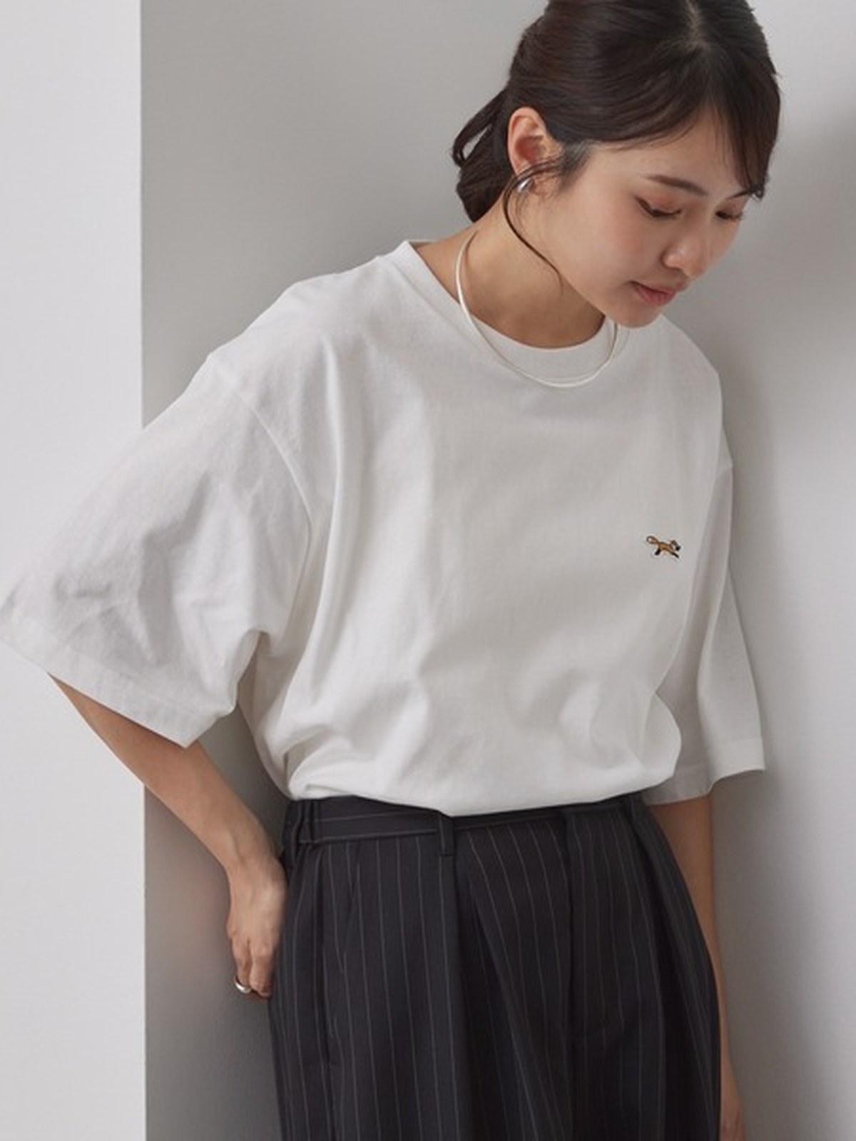 PENNEYS 刺繡小狐狸短袖寬棉T