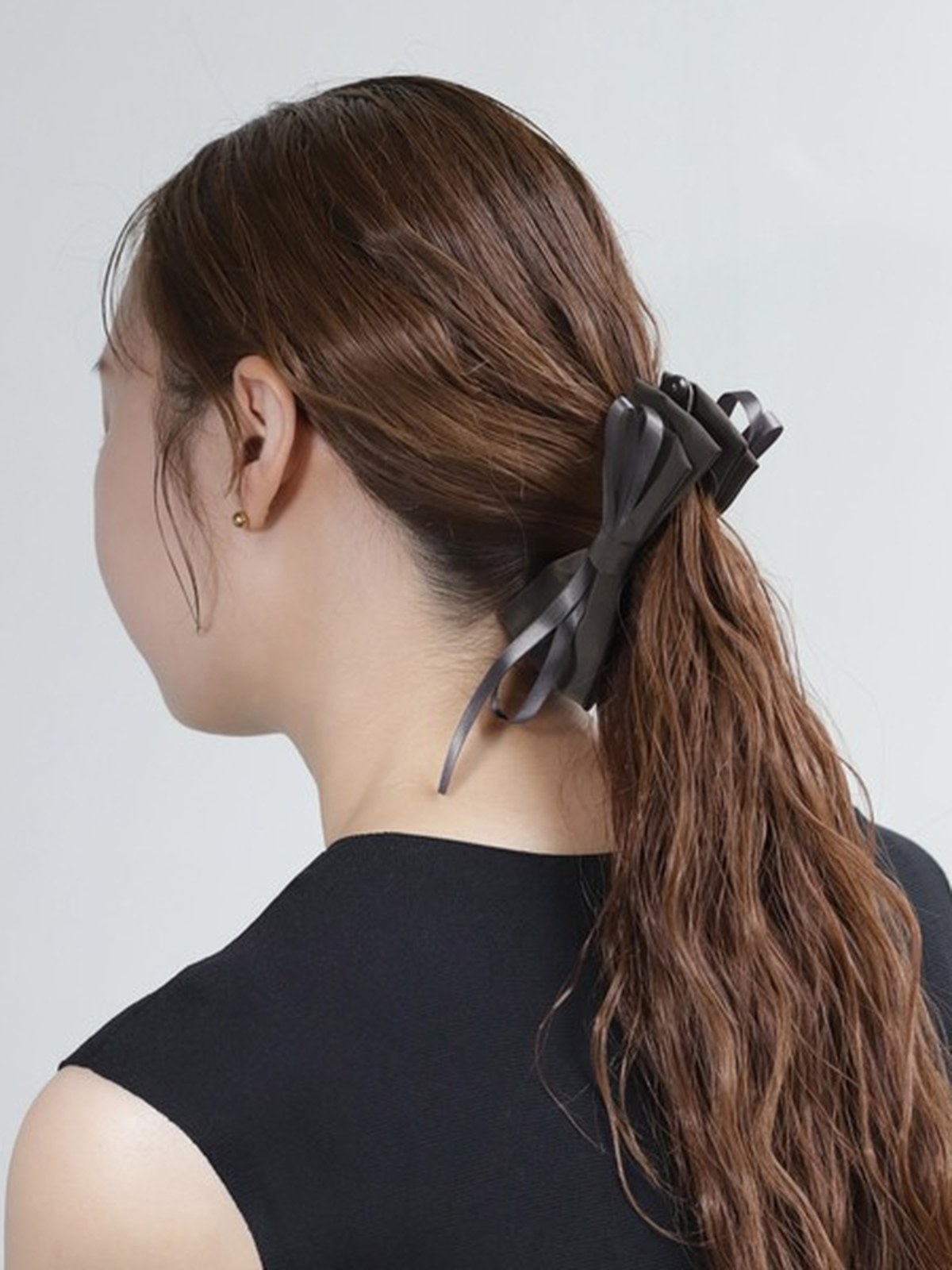 ANEMONE 緞帶香蕉夾/髮夾